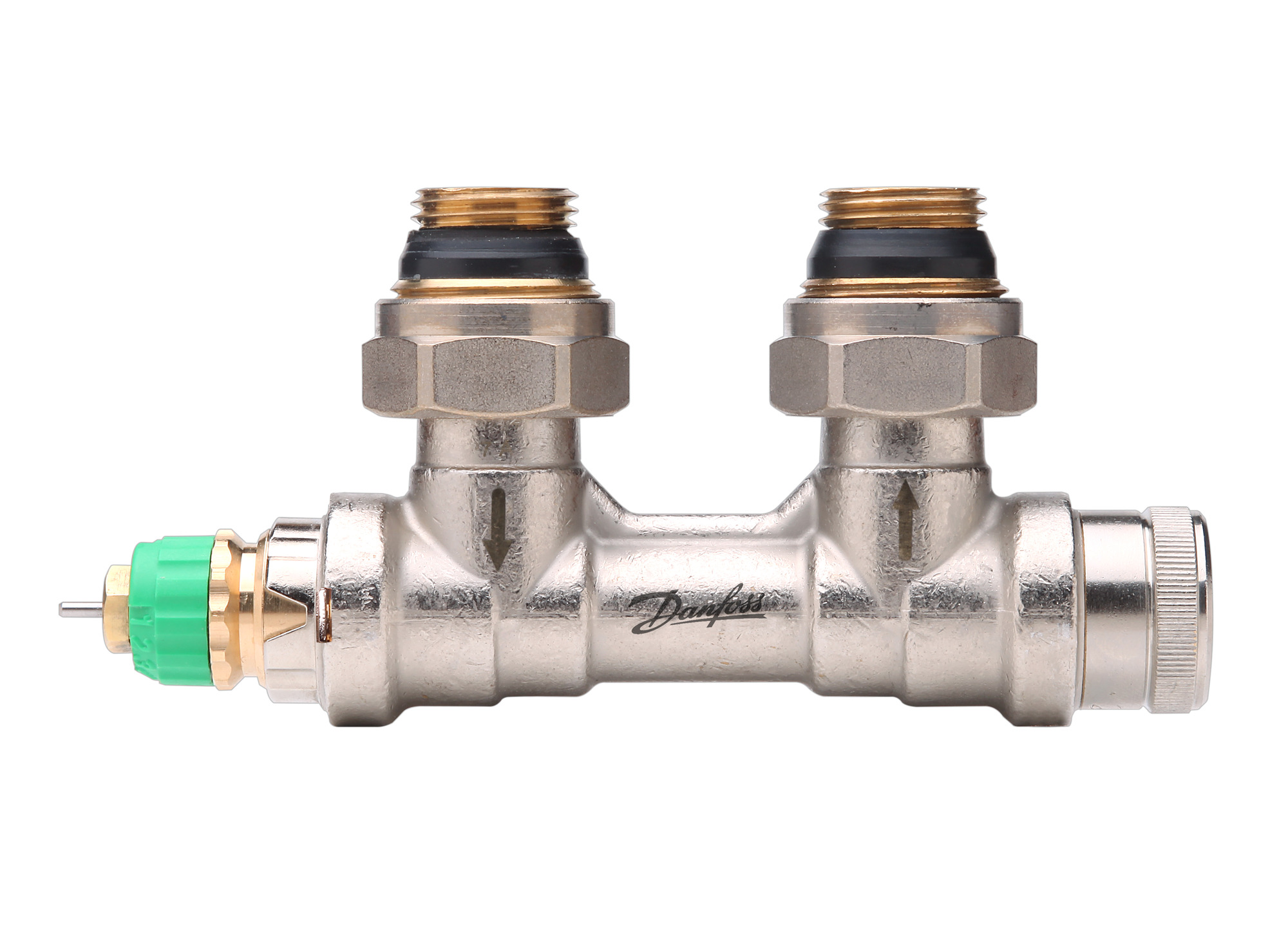 Danfoss dyn. VHS-DV Fühler links Eck, Ventileinsatz im RL für HK mit 1/2"