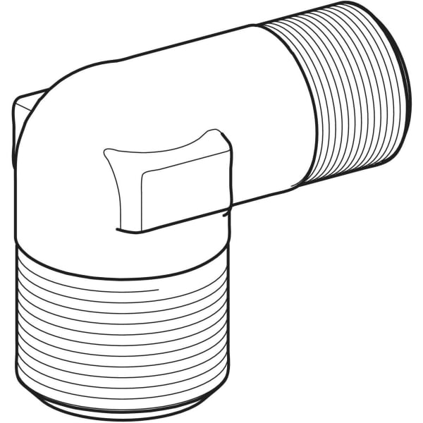 Geberit Anschlusswinkel 90Gr 1/2" bis 3/8" für Geberit Monolith Distanzrahmen