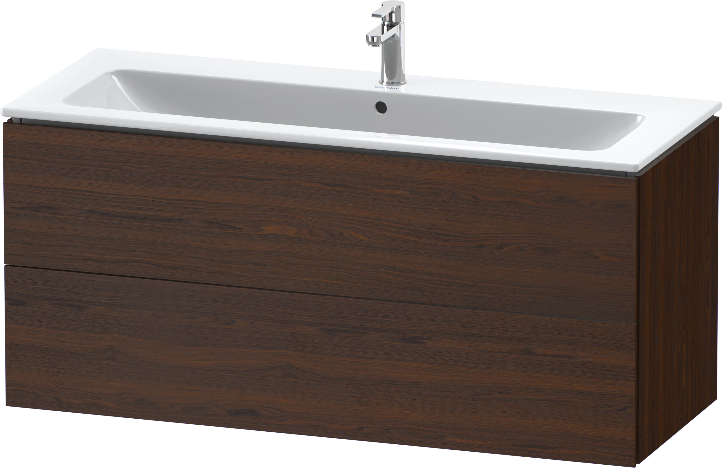 Duravit WTU wandh. L-Cube 481x1220x550mm 2 SchKa, f.233612, nussbaum gebürstet