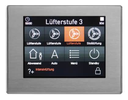 Zehnder Bedieneinheit TFT edelstahl RD climos/focus/novus