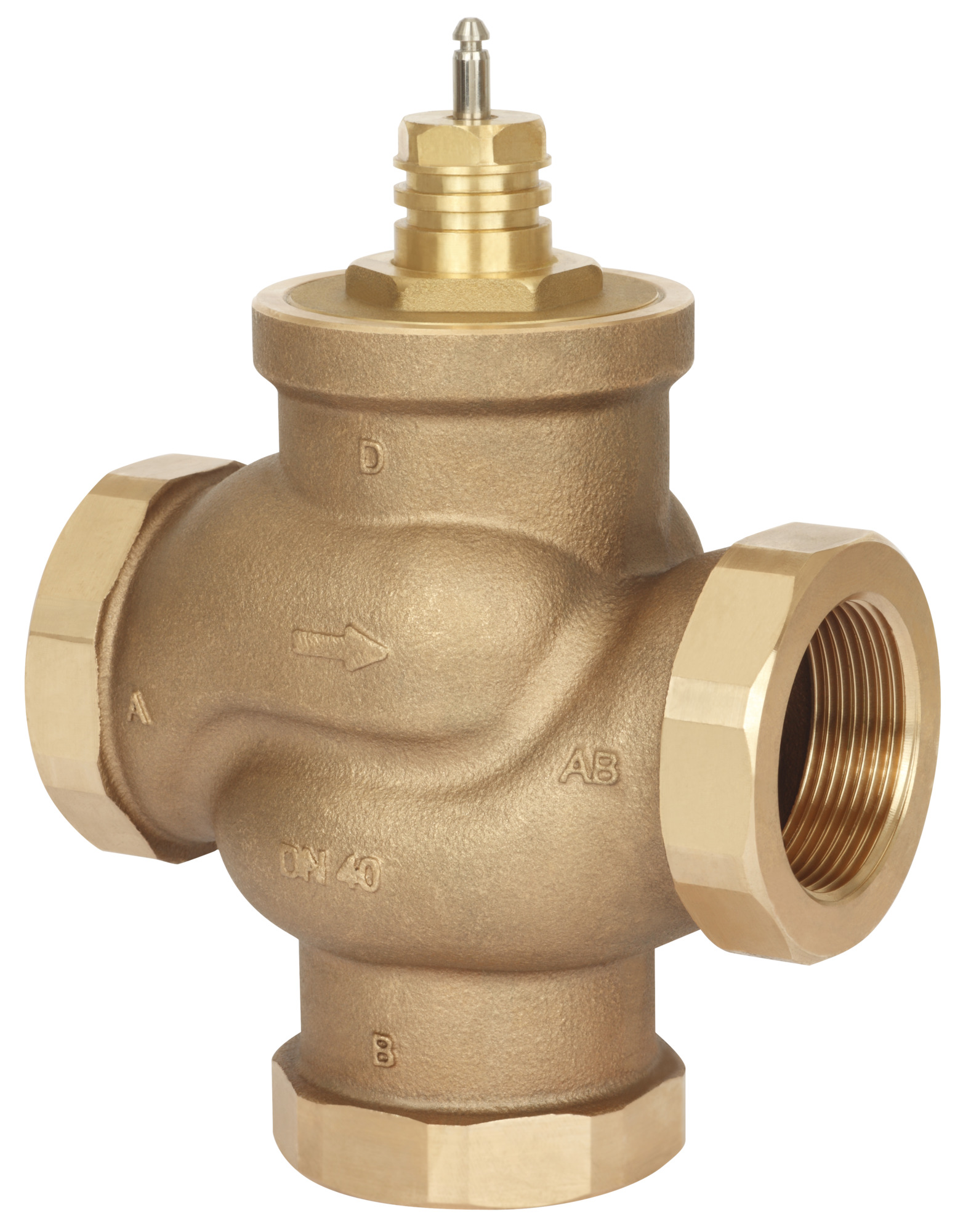 Danfoss 3-Wege-Ventil VRB3 DN20 kvs 6,3, RG5, Innengewinde, Rp 3/4"