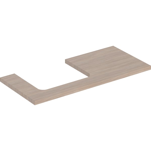 Geberit ONE WT-Platte, Ausschnitt li, für AWT 105x3x47cm, Eiche