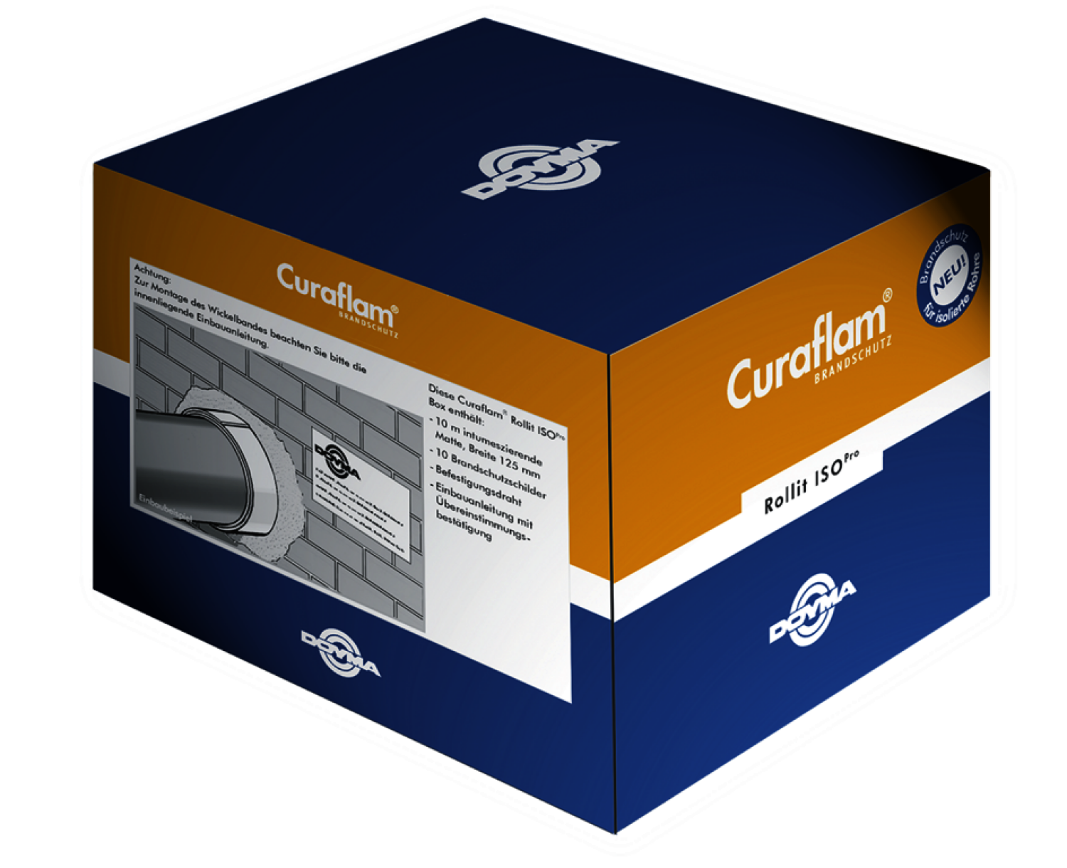 Curaflam Rollit ISO Pro Box Bandlänge: 10 m / incl. 10 BS-Schilder Curaflam Rollit ISO Pro Box Bandlänge: 10 m / incl. 10 BS-Schilder
