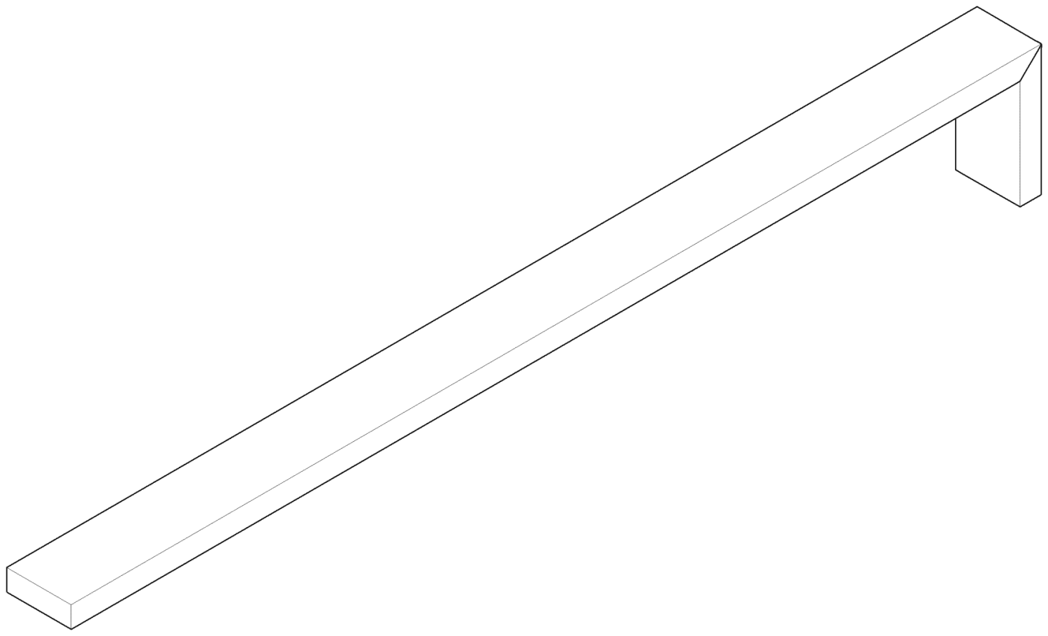 DO Stange für Handtuchhalter ERSATZTEILE 05179855100 19 x 285 x 255 mm Chrom