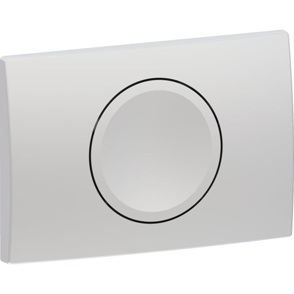Geberit Delta15 Betätigungsplatte, rund Spül-Stopp-Sp., chrom matt