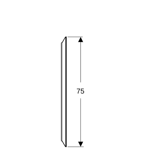 Geberit Option LSP, rund, direkte Bel. u. ind. Bel., d:75cm