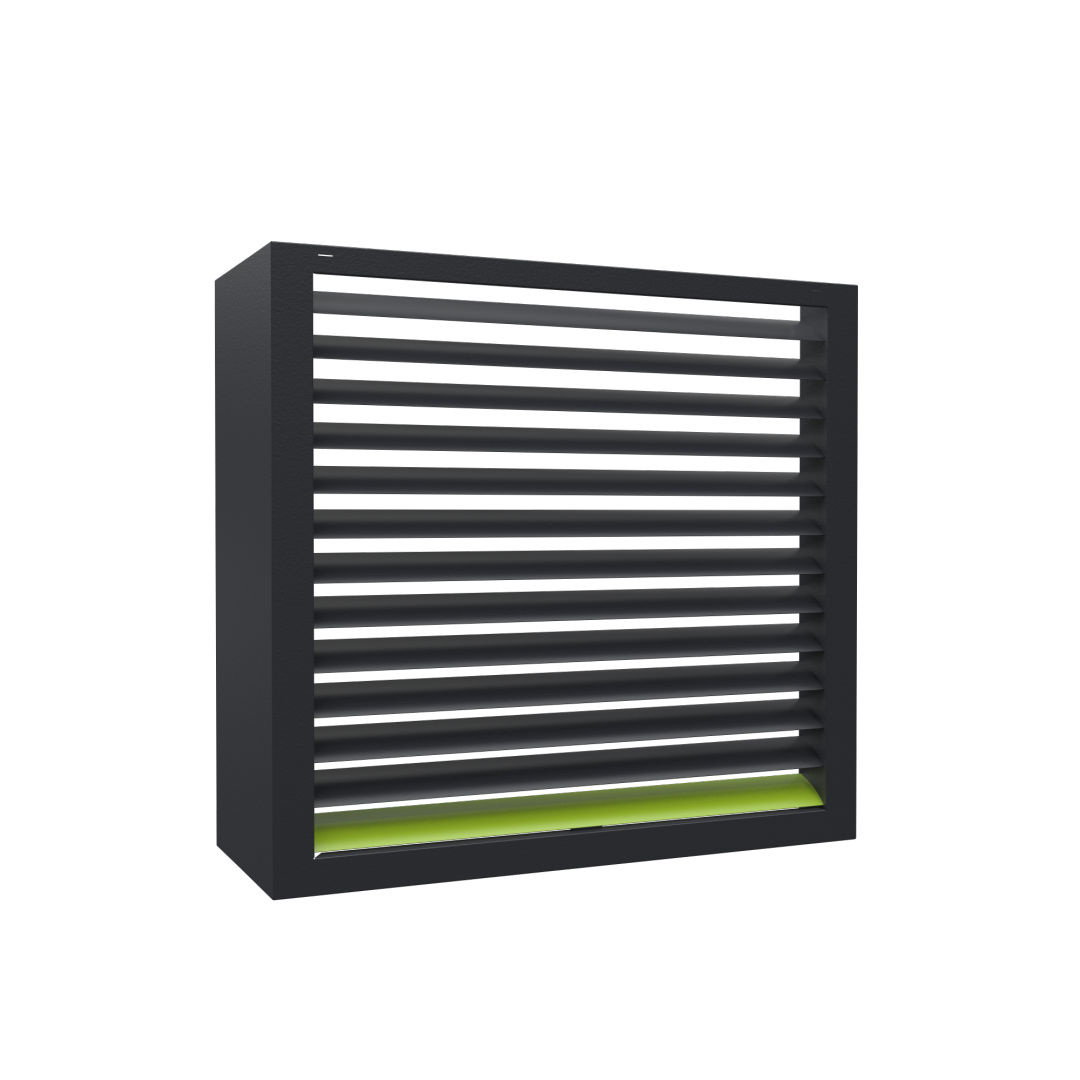 Gehäuseteil vorne links mit Abluftgitter für dynamic 16 AW E