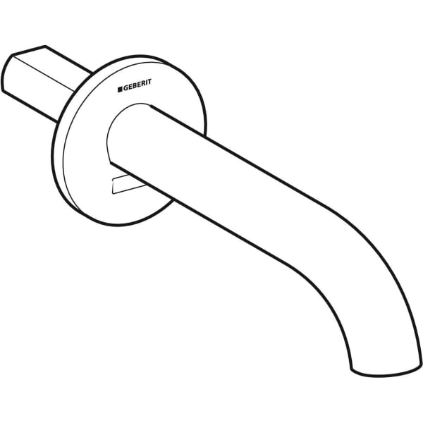 Geberit Piave WT-Armatur, Wandmontage L:22cm, schwarz matt / Etc.