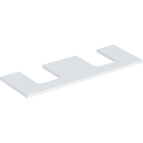 Geberit ONE WT-Pl. Aus re/li f. AWT Schalenf. 135x3x47cm, weiß matt