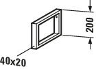 DU Konsolenträger-Handtuchhalter Universal, 480x40x200mm, chrom