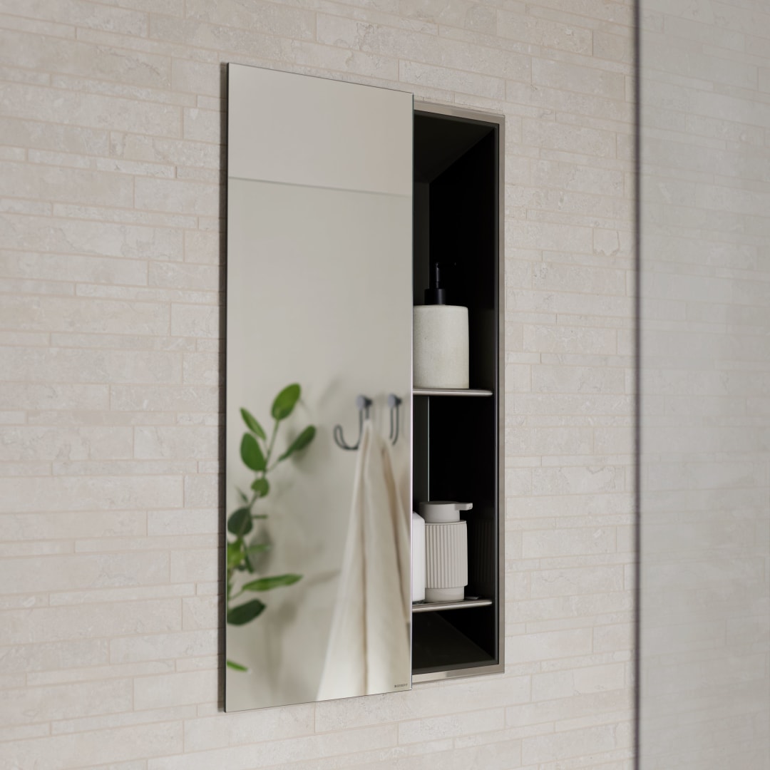 Geberit Schiebetür verspiegelt, linksöffnend für Ni-Box für Dusche