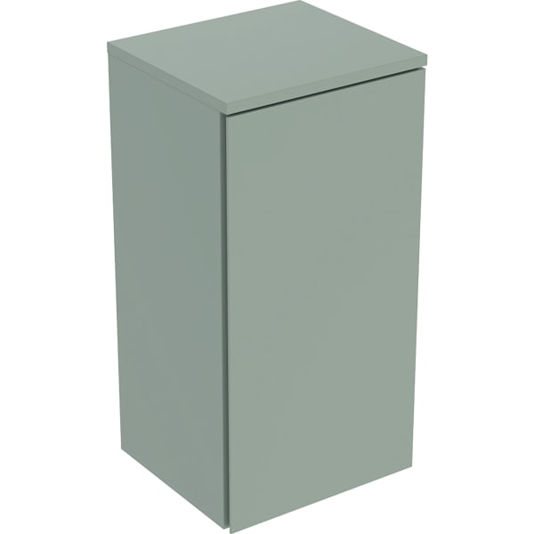 Geberit Renova Plan Seitenschrank mit 1 Tür 33x65x29,7cm, salbeigrün/l. seidenm.