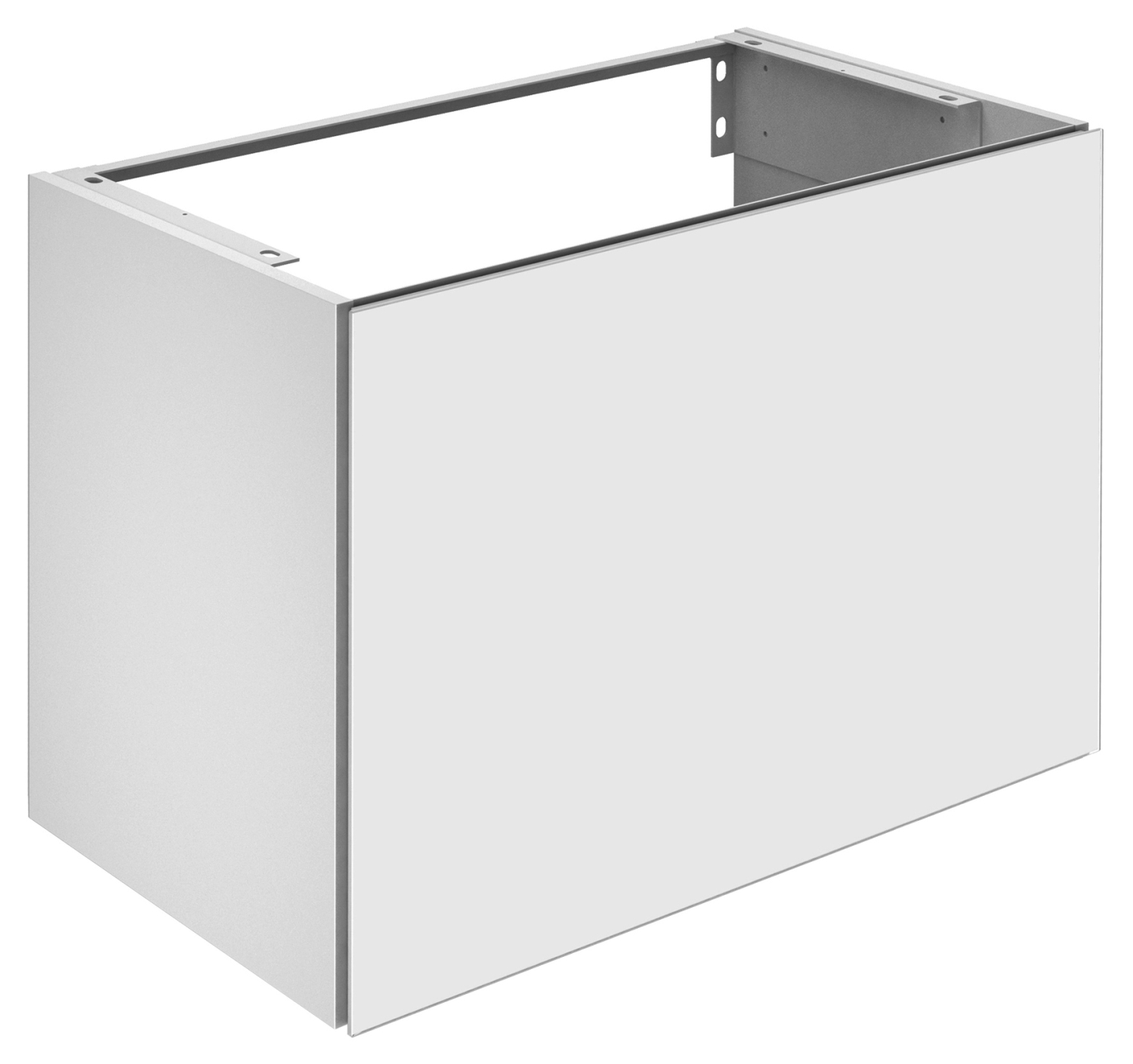 KEUCO WTU X-Line 33162, 1 Auszug, weiß/Glas weiß, 800x605x490mm
