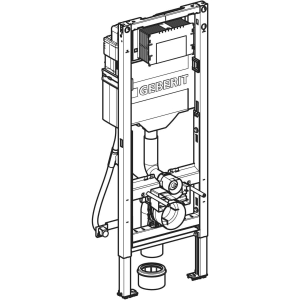Geberit Duofix Element f. WWC, 112 cm mit Sigma UP-SPK 12 cm, barrierefrei