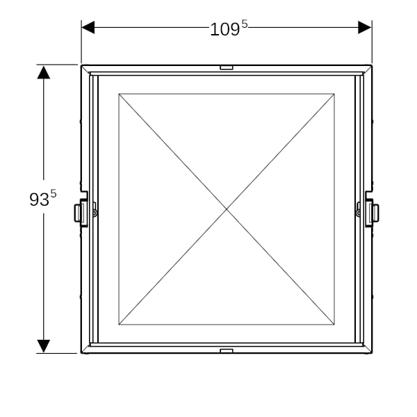 Geberit Rohbaubox für Geberit ONE SPS B: 105cm, H: 90cm