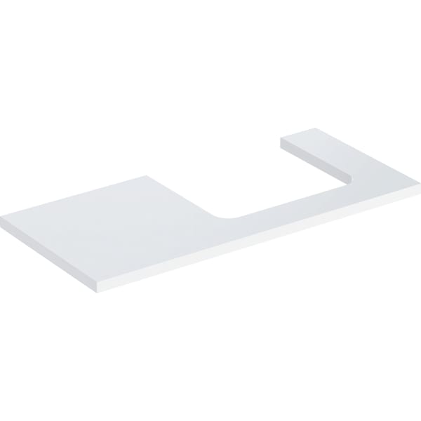 Geberit ONE WT-Platte, Ausschnitt re, für AWT 105x3x47cm, weiß hgl.
