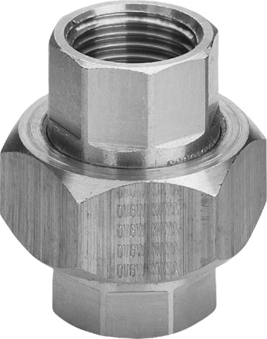 Viega Rohrverschraubung 3330 flachdichtend in Rp2 1/2 x Rp2 1/2 Rg