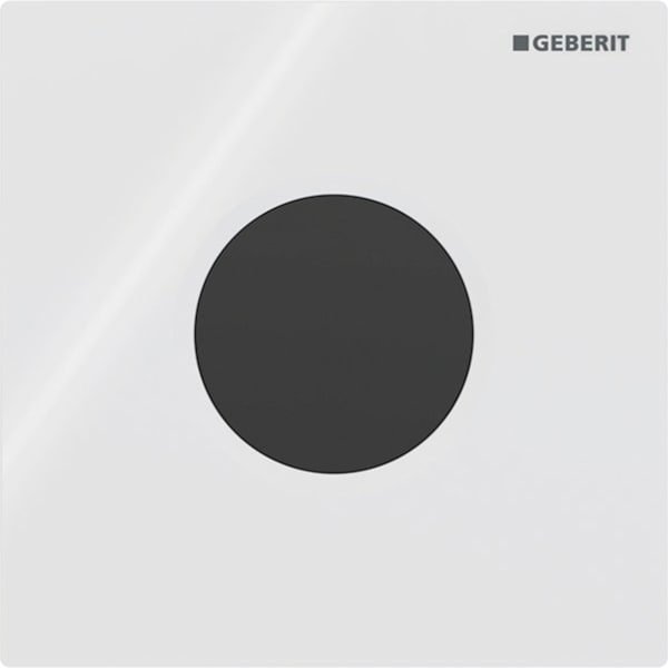 Geberit Typ 01 UR-Strg., rund, elektron. Sp. Batteriebetrieb, weiß glänzend