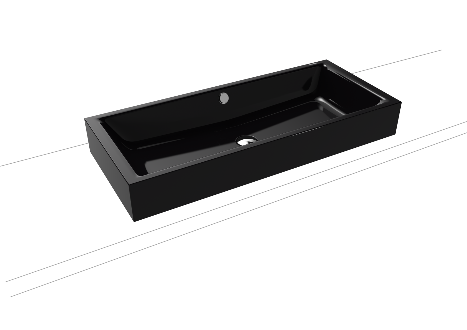KA WB PURO S Mod.3176,900x385mm,schw, PEFF,AD,mÜL,chr