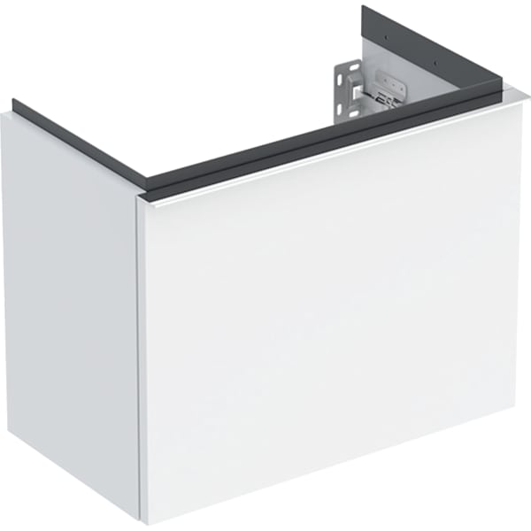 Geberit iCon Unterschrank für HWB, 1 Schubl. 52x41,5x30,7cm, weiß hgl./Gr. chrom