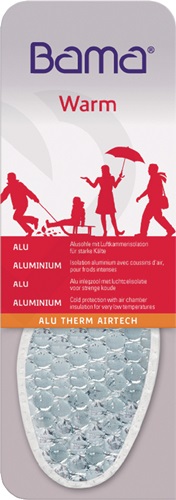 Einlegesohle AluTherm-Airtech Gr.40 silb er Alu-Kälteschutz Bama Einlegesohle AluTherm-Airtech Gr.40 silb er Alu-Kälteschutz Bama