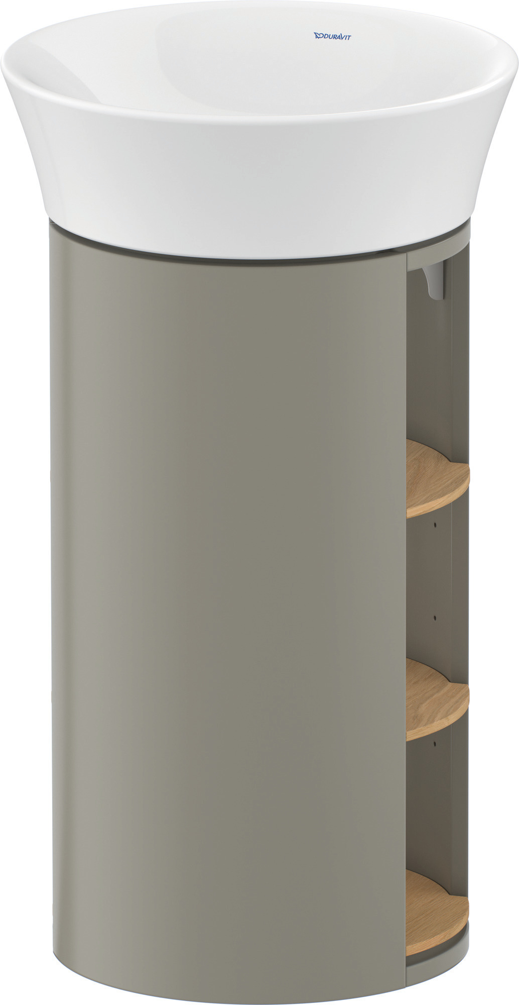 Duravit WTU White Tulip bodenst. 751x350x410mm, Eiche N.M./St.gr.Sdm