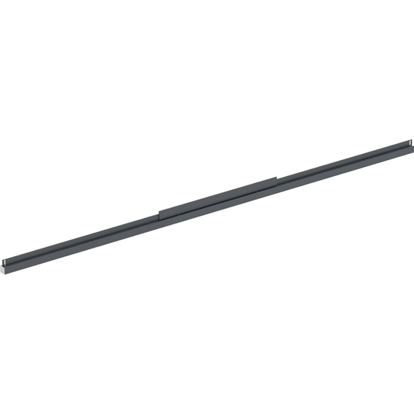 Geberit Lichtleiste un. f. Option Plus, eckig Lichtspiegel B:105cm, schwarz-matt /alu.
