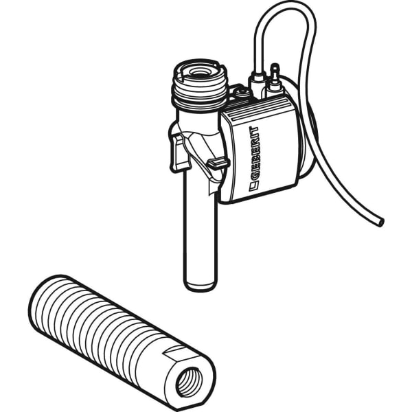 Geberit Renovierungsset, zu UR-Strg. pneuma. Bet.Pl 13x13cm, Zulauf geschraubt