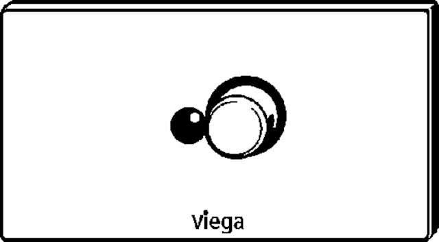 Viega Abdeckplatte 8326.3 Visign for Public 5 in Edelstahl gebürstet