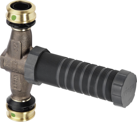 Viega UP-Geradsitzventil mit SC Easytop 5335.2 in 16mm Siliziumbronze