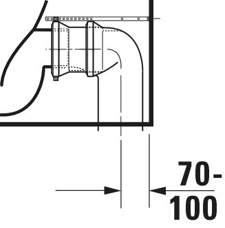 Duravit SWC Kombi White Tulip, 650mm, Weiß rimless, Tiefspüler