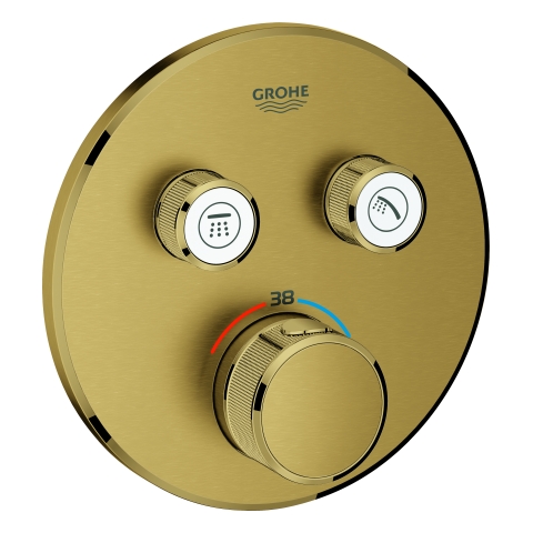 GROHE Thermostat Grohtherm SmartControl 29119 FMS rund 2 ASV cool sunrise geb.