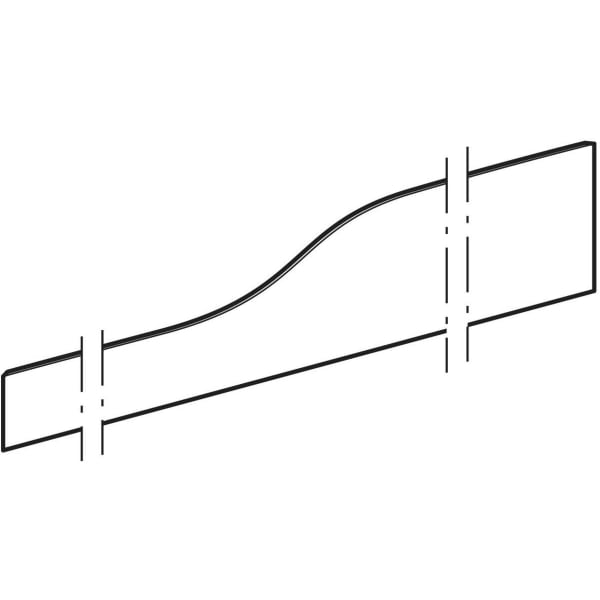 Geberit Bambini Dekorblende, Front für 4 WT-Arm., tieferes Becken li, grün