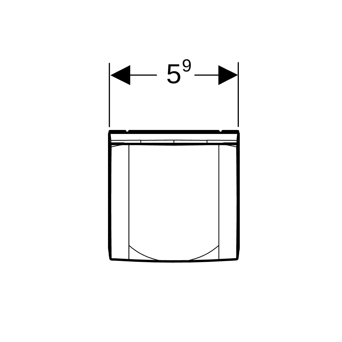 Geberit Steckdosenelement anthrazit