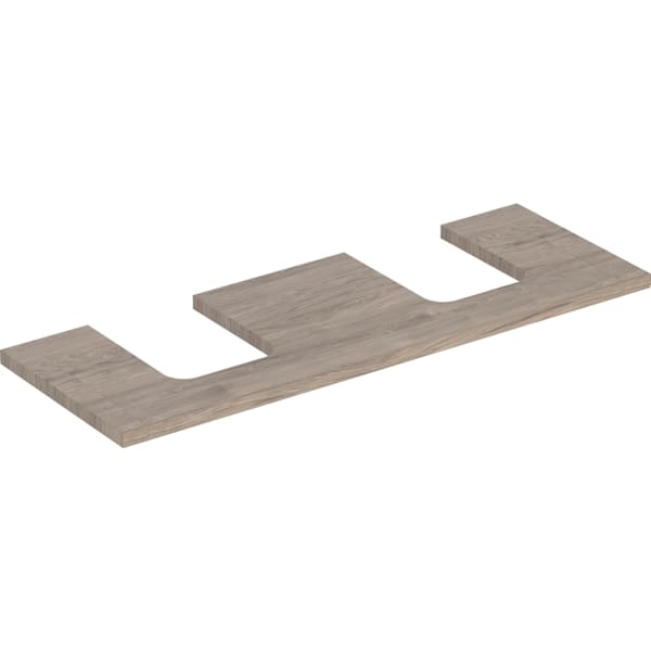 Geberit ONE WT-Pl. Aus re/li f. AWT Schalenf. 135x3x47cm, Nussbaum hickory