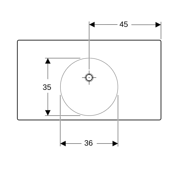 Geberit Preciosa II WT mit Ablagefläche 90x50cm, o. Hl., o. Ül., weiß, KeraTect