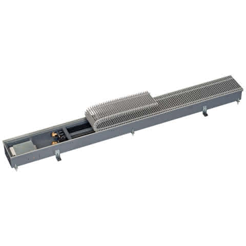 KM Unterflurkonvektor Katherm QK 215/24 112/215/1200 R-Rost 12 alu. bronze elox.