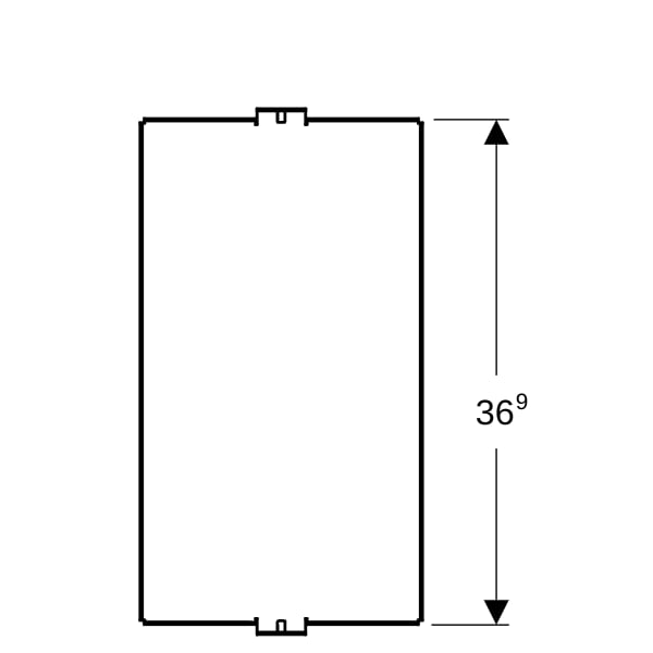 Geberit Inneres Ablagefach 36,9x19,8x4 cm lava