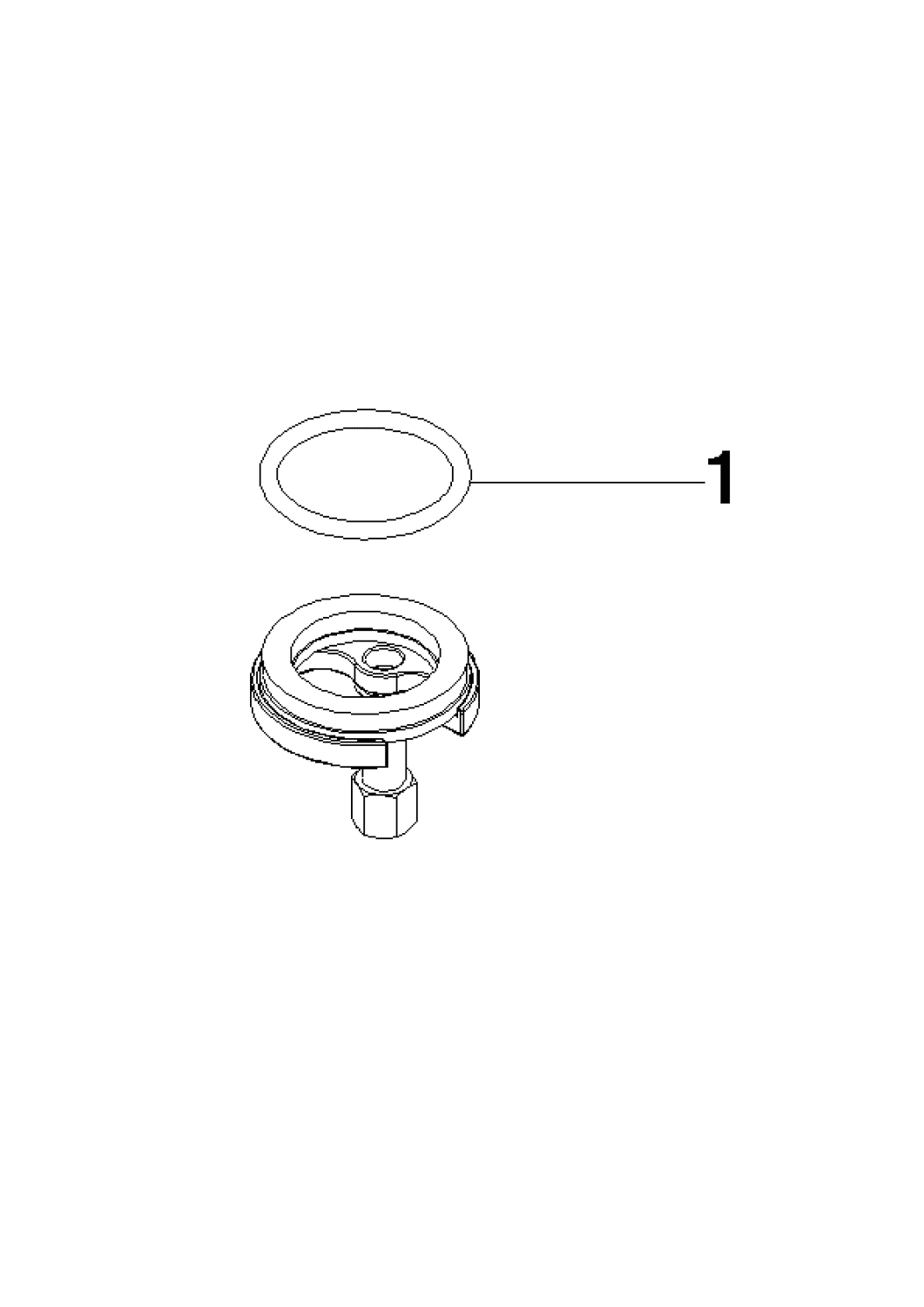 DO Befestigung mit O-Ring D40 x 4 mm ERSATZTEILE 04301108597 D 52 x 1,5 mm