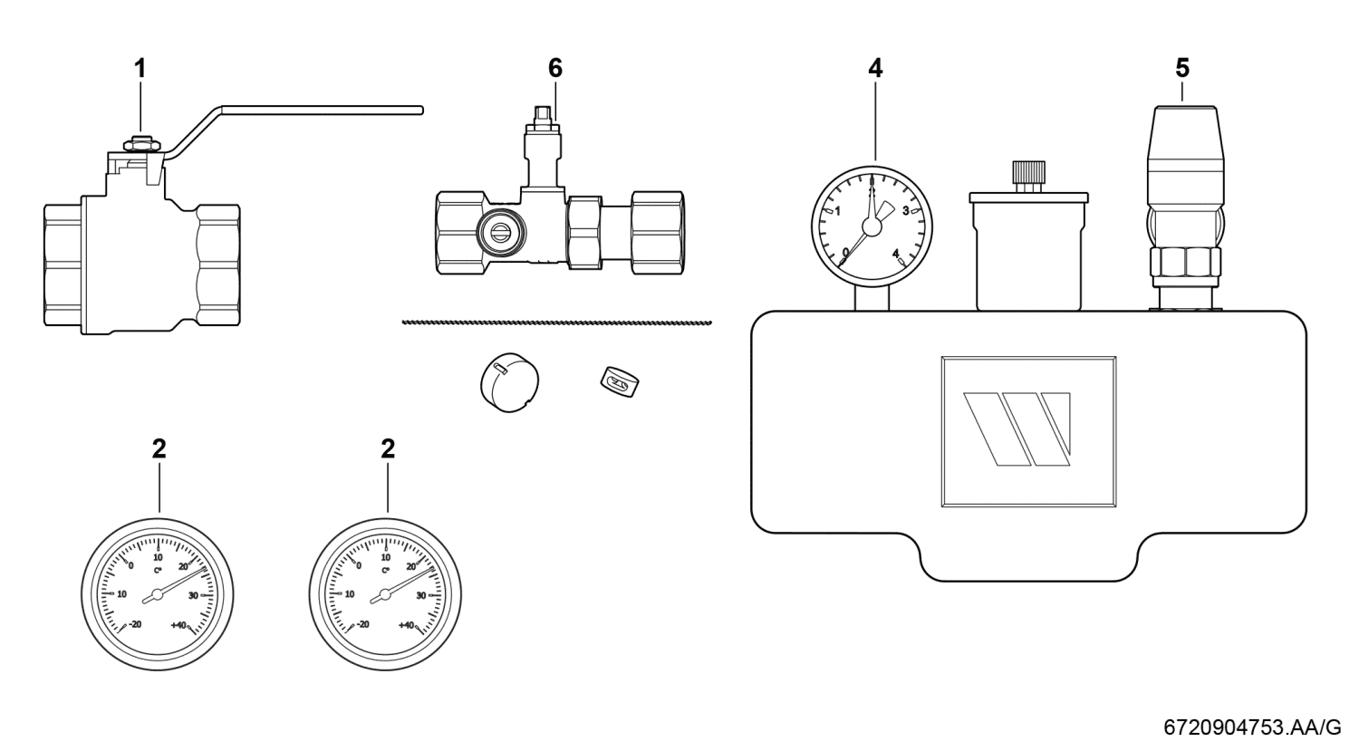BOSCH Zubehör Solewärmepumpen Nr. 1123 Solekreissystempaket