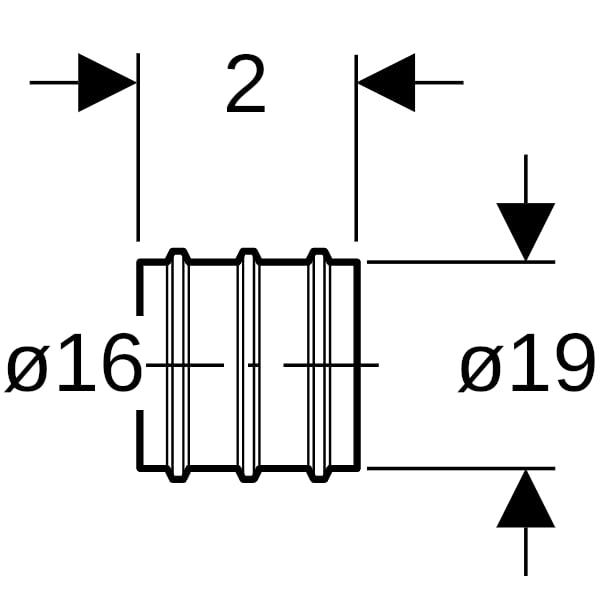 Geberit Mepla Dichtmanschette zu d16