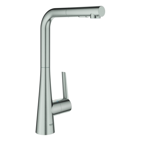 GROHE EH-Spültischbatterie Zedra 32553_2 L-Auslauf auszb. Spülbrause supersteel