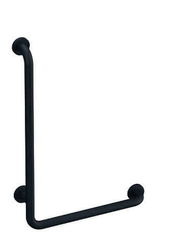 HEWI Winkelgriff Ser 801, matt, d:33, AM:750mm, W:500mm anthrazitgrau