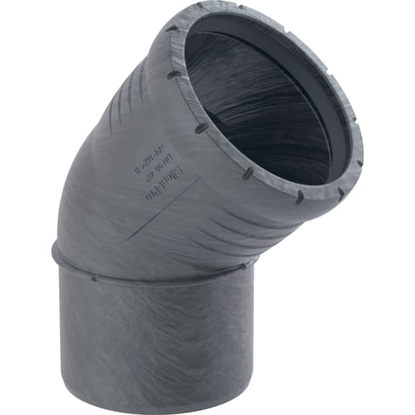 Geberit Silent-Pro Bogen 45Gr d90mm Geberit Silent-Pro Bogen 45Gr d90mm