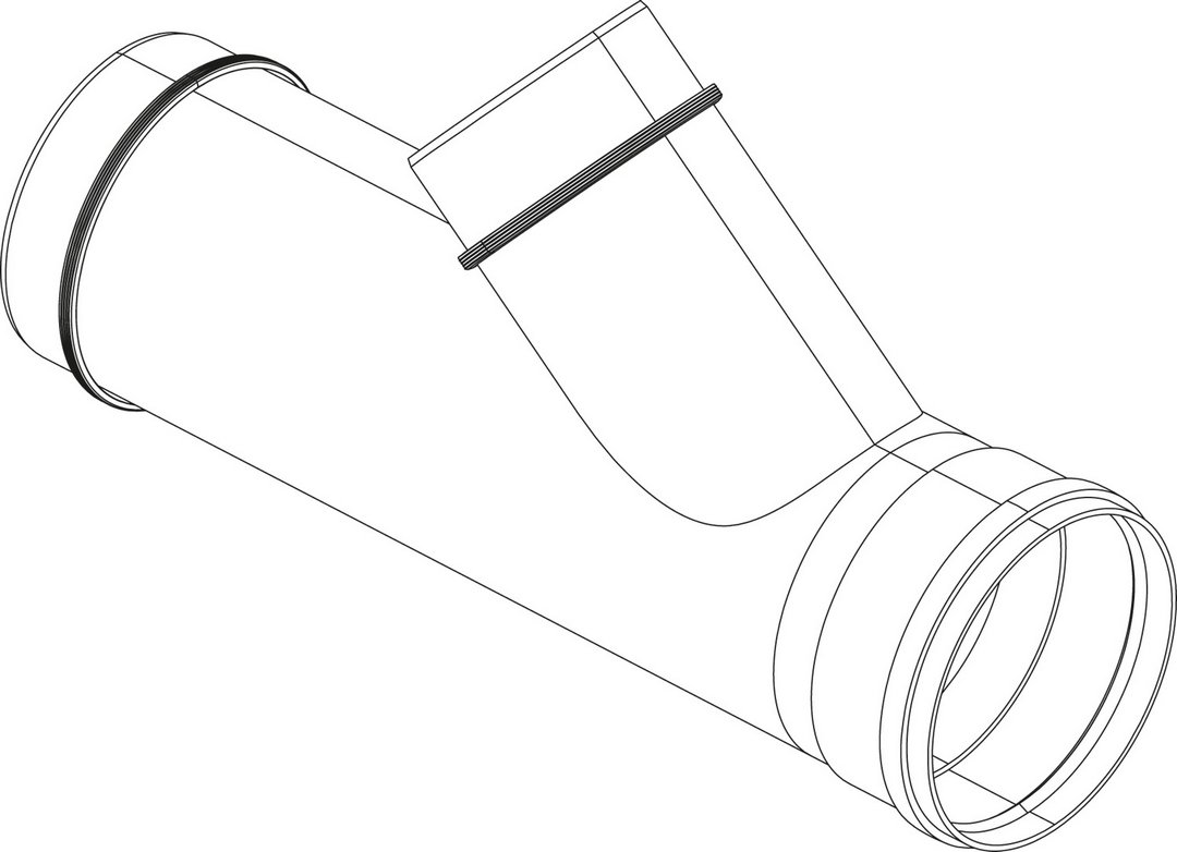 BOSCH Ersatzteil TTNR: 8732919905 Abgassammler Kaskade DN250/DN200 everp