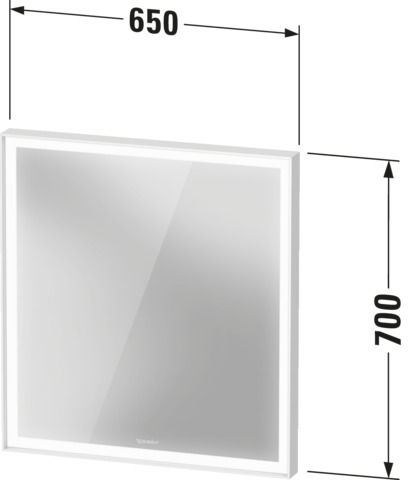 Duravit LCU SPL 650x67x700mm, Version: Sensor, Weiß