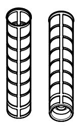 Gruenbeck Ersatzfilterkerze BOXER KX, KDX 1 1/2", 2", 100 um, 2er P Gruenbeck Ersatzfilterkerze BOXER KX, KDX 1 1/2", 2", 100 um, 2er P