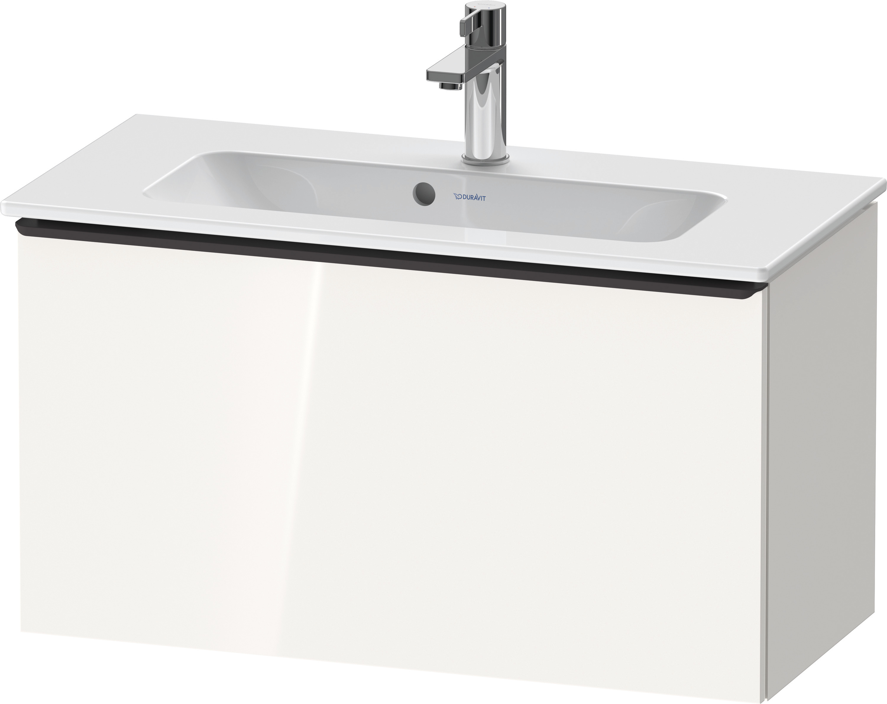 Duravit D-Neo WTU,Wdh,Ausz:1,Gr:Diamant Schw. 810x372x440mm,Weiß Hochglanz,Dekor