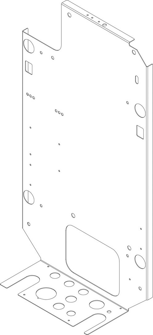 BOSCH Ersatzteil TTNR: 8738104749 Montageanschlussplatte 12kW