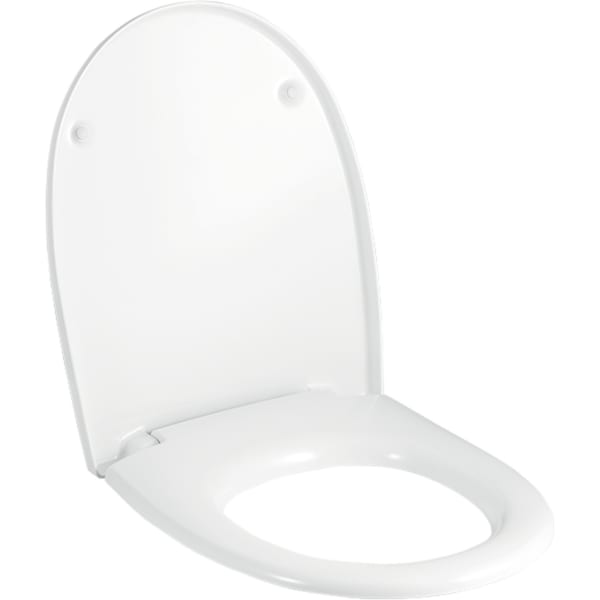 Geberit Felino WC-Sitz, weiß Scharniere verchromt mit Absenkautomatik